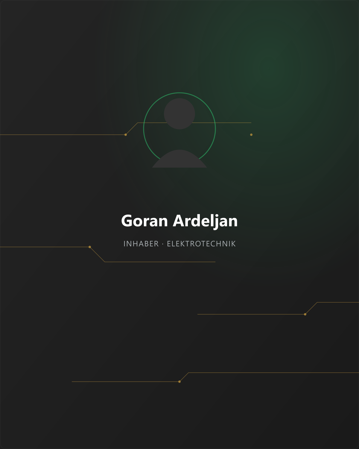 Goran Ardeljan, Inhaber von E-Connect&Fix Elektrotechnik